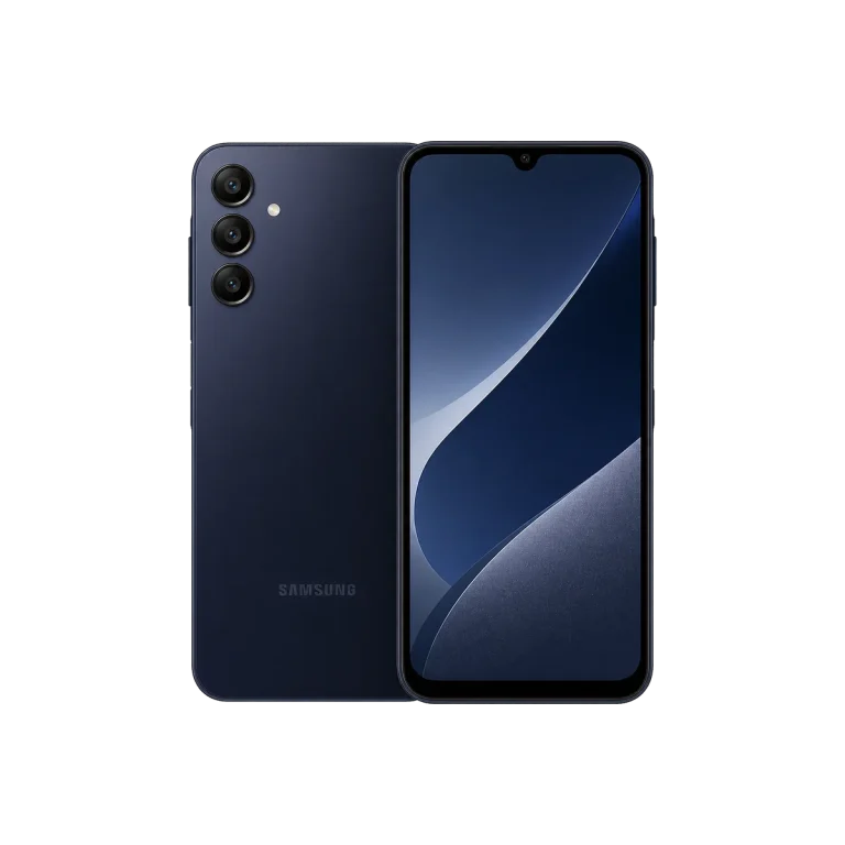 Samsung Galaxy A15 4G sedd framifrån och bakifrån