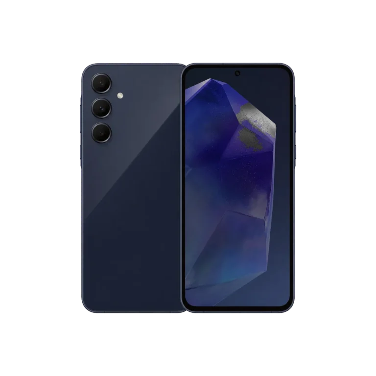 Samsung Galaxy A35 5G sedd framifrån och bakifrån