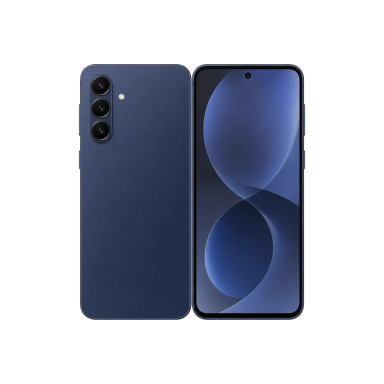 Samsung Galaxy A57 5G sedd framifrån och bakifrån