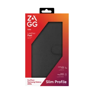 ZAGG Samsung Galaxy A05s plånboksfodral, produkt i förpackning